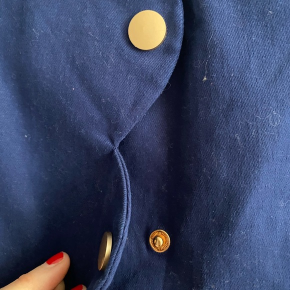 Blue Button Down Skirt - Picture 5 of 6